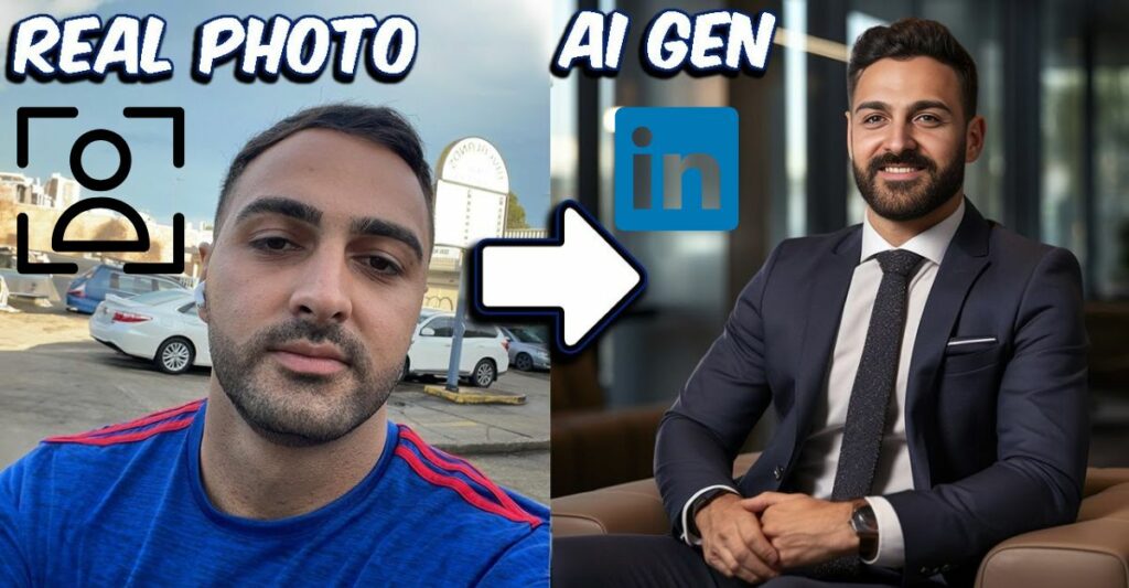 create professional LinkedIn profile photo