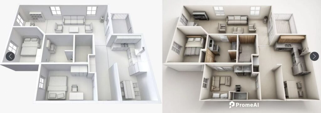 color floor plan